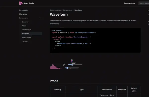 React Audio